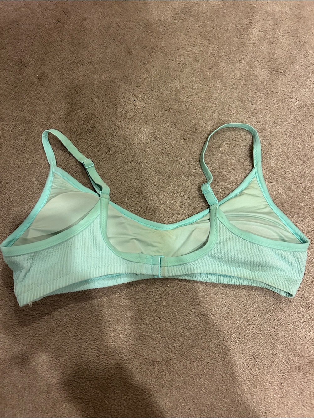 Light Mint Ribbed Bathing Suit - Picture 2 of 3